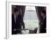 Pres. John F. Kennedy with Brother Robert F. Kennedy at the White House During the Steel Crisis-Art Rickerby-Framed Photographic Print