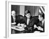 Pres. John F. Kennedy with Dean Rusk and Robert S. Mcnamara-null-Framed Photographic Print