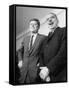 Pres. John F. Kennedy with Luis Munoz Marin, Governor of Puerto Rico-null-Framed Stretched Canvas