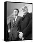 Pres. John F. Kennedy with Luis Munoz Marin, Governor of Puerto Rico-null-Framed Stretched Canvas