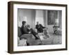 Pres. John F. Kennedy with Luis Munoz Marin-null-Framed Photographic Print