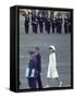 Pres. John Kennedy and Wife Jacqueline During a State Visit to Mexico-John Dominis-Framed Stretched Canvas