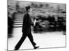 Pres John Kennedy Walking Fast after Press Conference in State Department Auditorium, Mar 11, 1963-null-Mounted Photo