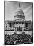 Pres. Lyndon B. Johnson Taking Oath of Office During Inauguration Ceremonies-John Dominis-Mounted Photographic Print