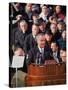 Pres. Lyndon Johnson Speaking at His Inauguration-null-Stretched Canvas