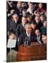 Pres. Lyndon Johnson Speaking at His Inauguration-null-Mounted Photographic Print