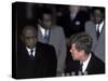 Pres. of Ghana Kwame Nkrumah Meeting W. Us Pres. John F. Kennedy to Discuss the Situation in Africa-null-Stretched Canvas