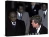 Pres. of Ghana Kwame Nkrumah Meeting W. Us Pres. John F. Kennedy to Discuss the Situation in Africa-null-Stretched Canvas