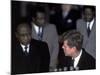 Pres. of Ghana Kwame Nkrumah Meeting W. Us Pres. John F. Kennedy to Discuss the Situation in Africa-null-Mounted Photographic Print