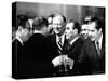 Pres Richard Nixon and Henry Kissinger Clink Champagne Glasses to Toast-null-Stretched Canvas