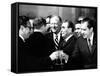 Pres Richard Nixon and Henry Kissinger Clink Champagne Glasses to Toast-null-Framed Stretched Canvas