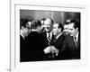 Pres Richard Nixon and Henry Kissinger Clink Champagne Glasses to Toast-null-Framed Photo