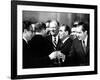 Pres Richard Nixon and Henry Kissinger Clink Champagne Glasses to Toast-null-Framed Photo