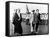 Pres Richard Nixon and King Faisel Review During Arrival Ceremonies, Saudi Arabia, Jun 15, 1974-null-Framed Stretched Canvas