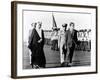 Pres Richard Nixon and King Faisel Review During Arrival Ceremonies, Saudi Arabia, Jun 15, 1974-null-Framed Photo