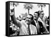 Pres Richard Nixon, Gov Ronald Reagan and Donald Johnson, Administrator of Veterans Affairs-null-Framed Stretched Canvas