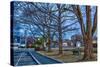 Prescott Park and Mechanic Street in Portsmouth, New Hampshire-Jerry & Marcy Monkman-Stretched Canvas