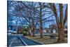 Prescott Park and Mechanic Street in Portsmouth, New Hampshire-Jerry & Marcy Monkman-Stretched Canvas