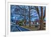 Prescott Park and Mechanic Street in Portsmouth, New Hampshire-Jerry & Marcy Monkman-Framed Photographic Print