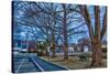 Prescott Park and Mechanic Street in Portsmouth, New Hampshire-Jerry & Marcy Monkman-Stretched Canvas