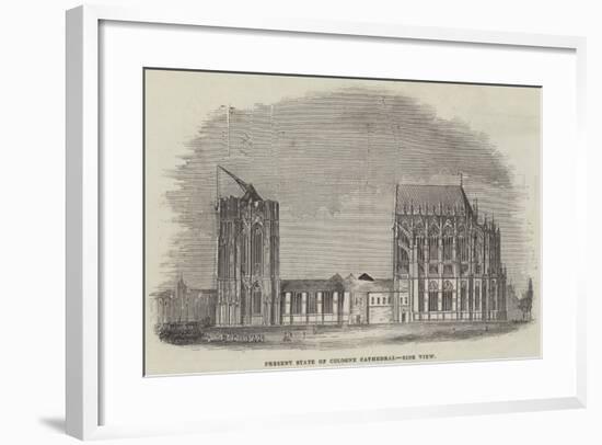 Present State of Cologne Cathedral, Side View-null-Framed Giclee Print