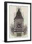 Present State of the Clock Tower of the Palace of Parliament, Westminster-null-Framed Giclee Print