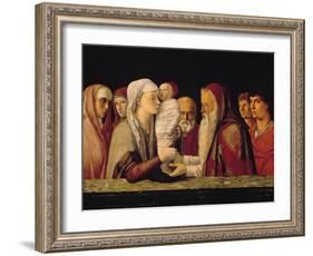 Presentation at the Temple-Giovanni Bellini-Framed Art Print