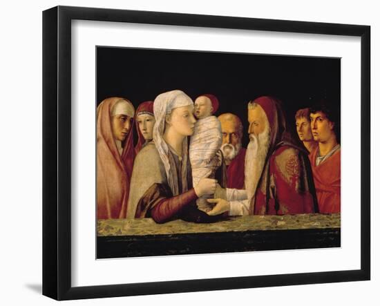 Presentation at the Temple-Giovanni Bellini-Framed Art Print