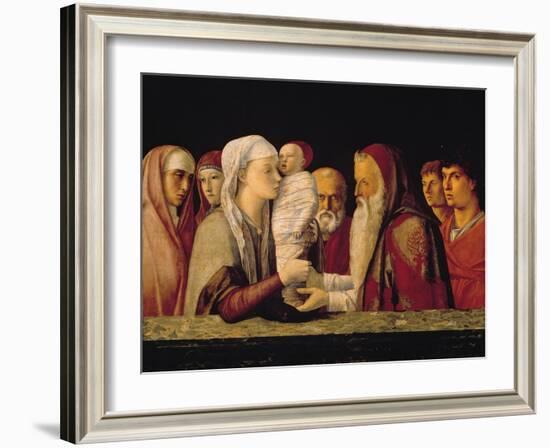 Presentation at the Temple-Giovanni Bellini-Framed Art Print