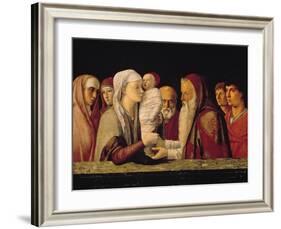 Presentation at the Temple-Giovanni Bellini-Framed Art Print