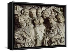 Presentation in Temple, Panel from Pulpit of Baptistery of St John, 1255-1260-Nicola Pisano-Framed Stretched Canvas