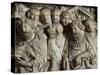 Presentation in Temple, Panel from Pulpit of Baptistery of St John, 1255-1260-Nicola Pisano-Stretched Canvas