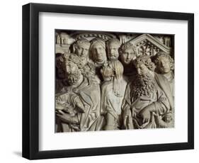 Presentation in Temple, Panel from Pulpit of Baptistery of St John, 1255-1260-Nicola Pisano-Framed Giclee Print