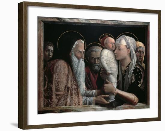 Presentation in Temple-Andrea Mantegna-Framed Giclee Print