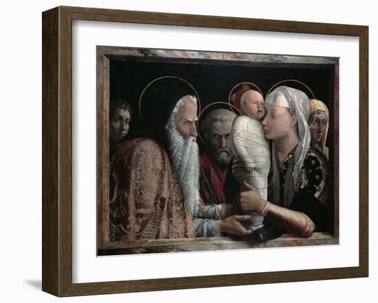 Presentation in Temple-Andrea Mantegna-Framed Giclee Print