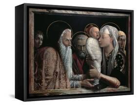 Presentation in Temple-Andrea Mantegna-Framed Stretched Canvas