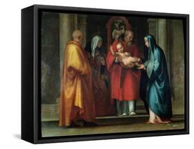 Presentation in the Temple-Fra Bartolommeo-Framed Stretched Canvas