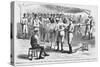 Presentation of a Champion Bat to the Red Stocking Base-Ball Club, Cincinnati, Ohio, on its Return-null-Stretched Canvas