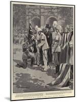 Presentation of a Colour to the Ceylon Mounted Infantry-Frederic De Haenen-Mounted Giclee Print