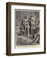 Presentation of a Colour to the Ceylon Mounted Infantry-Frederic De Haenen-Framed Giclee Print