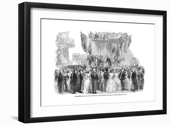 Presentation of a Gold Vase, at Melbourne, to the Lieutenant Governor of Victoria, 1854-null-Framed Giclee Print