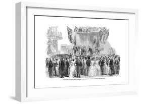 Presentation of a Gold Vase, at Melbourne, to the Lieutenant Governor of Victoria, 1854-null-Framed Giclee Print