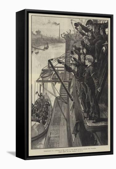 Presentation of a Life-Boat by the Cadets of the Thames Nautical College Ship-William Heysham Overend-Framed Stretched Canvas