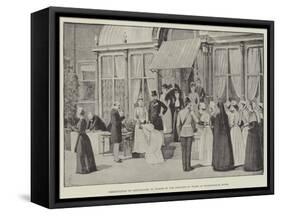 Presentation of Certificates to Nurses by the Princess of Wales at Marlborough House-Amedee Forestier-Framed Stretched Canvas