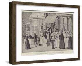 Presentation of Certificates to Nurses by the Princess of Wales at Marlborough House-Amedee Forestier-Framed Giclee Print