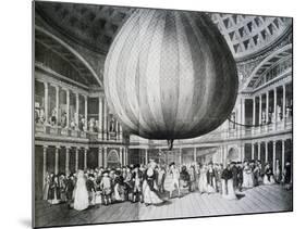 Presentation of Hot Air Balloon at Pantheon in Paris, 1784, France, 18th Century-null-Mounted Giclee Print