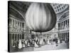 Presentation of Hot Air Balloon at Pantheon in Paris, 1784, France, 18th Century-null-Stretched Canvas