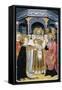 Presentation of Jesus at the Temple, Altarpiece from Verdu, 1432-34-Jaume Ferrer II-Framed Stretched Canvas
