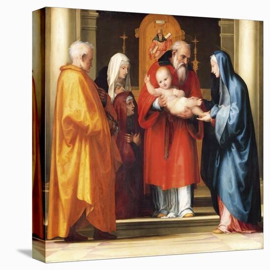 Presentation of Jesus in Temple-Fra Bartolomeo-Stretched Canvas