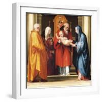 Presentation of Jesus in Temple-Fra Bartolomeo-Framed Giclee Print